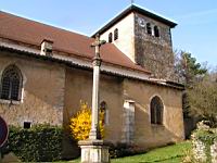 Jasseron, Eglise St-Jean Baptiste, Croix et Clocher (01)